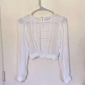 Urban Outfitters cropped Victorian blouse
